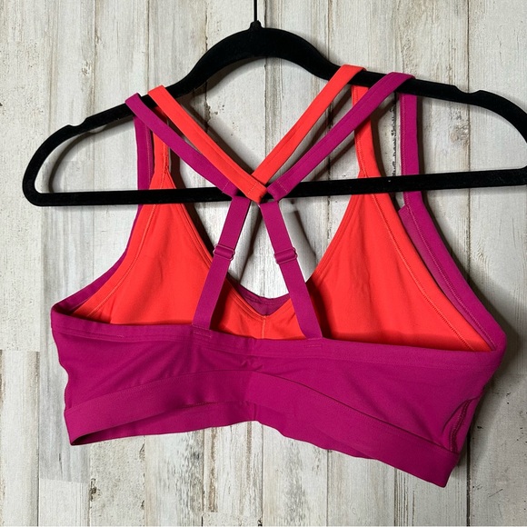 NWOT Gymshark Vibrant Pink and Orange Sports Bra - Picture 2 of 6